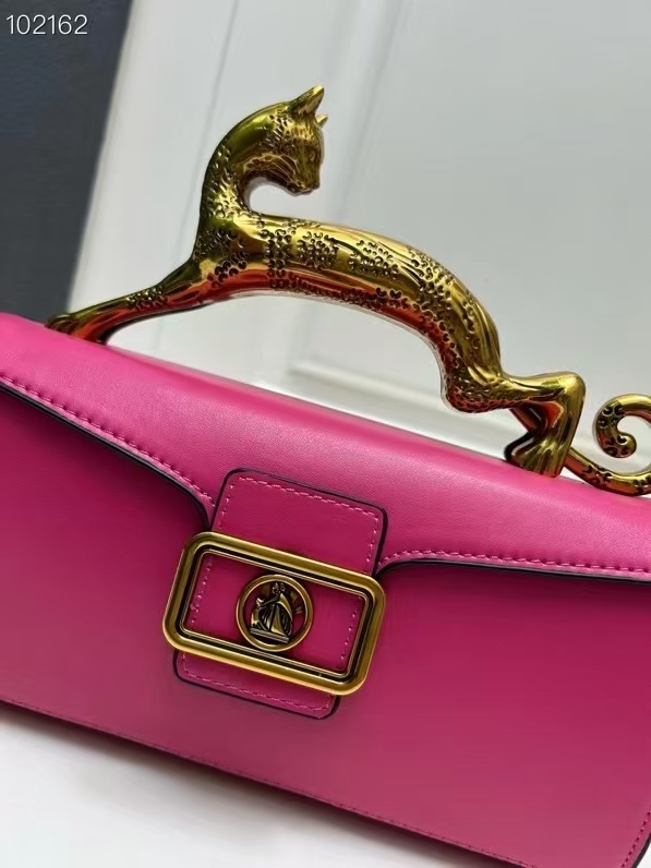 Ladies Exquisite Leopard Cat Handle Bag