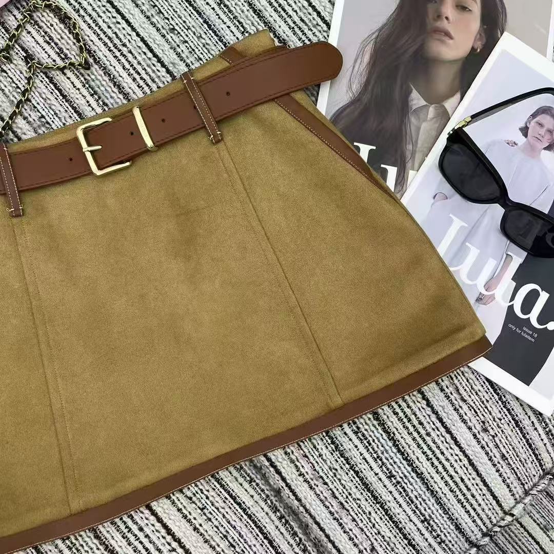 MM Brown belt short sleeve dudou