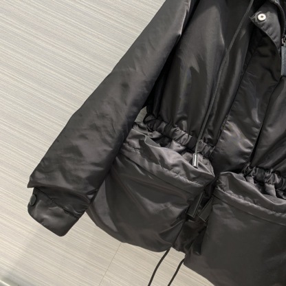 PP Large pocket waist cinching jacket jacket