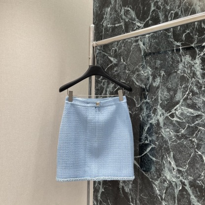 CC 25SS   Blue hemmed skirt