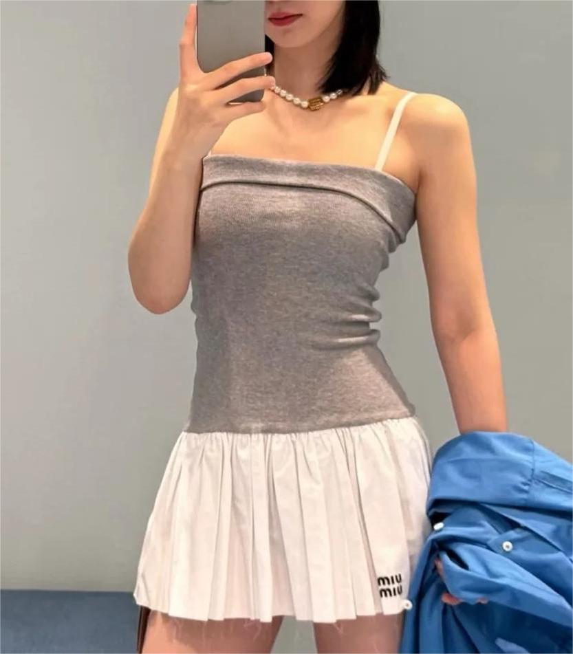 MIU25SS Sheath Patchwork Dress