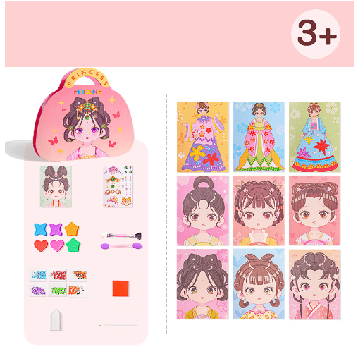 🎁🎄Christmas Sale 70% OFF💝Fantasy 3-in-1 Princess Dress Up & Make Up Game Set💅