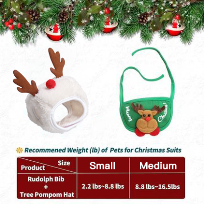 🎅Christmas Sale 50% Off🎄Cute Christmas Tree Hat with Pom-Poms