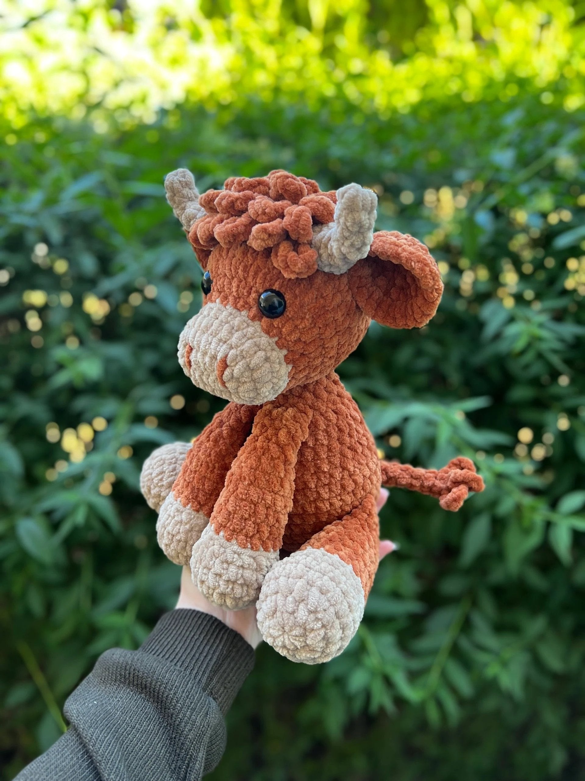 🎅Christmas Sale 50% OFF!!🎄🔥Crochet Highland Cow Amigurumi Pattern🐮DIY Kit & Finished Plush