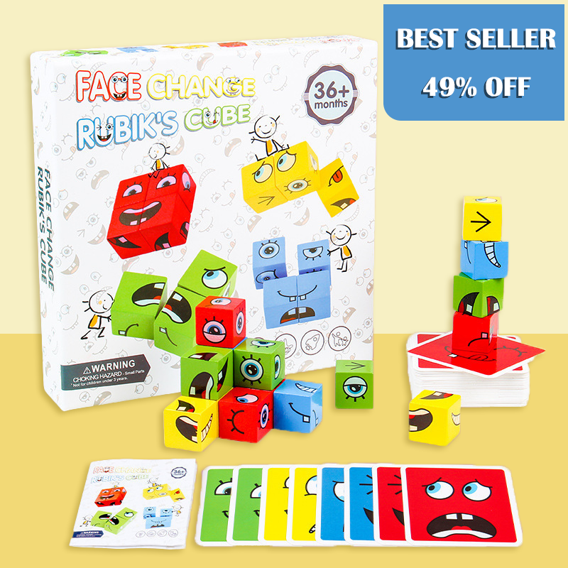 🧩50% OFF!🎭5D Puzzle Faces Changing Game - Interactive Family Fun, Boosts Creativity & Logic Skills 👨‍👩‍👧‍👦✨