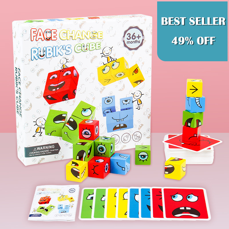 🧩50% OFF!🎭5D Puzzle Faces Changing Game - Interactive Family Fun, Boosts Creativity & Logic Skills 👨‍👩‍👧‍👦✨