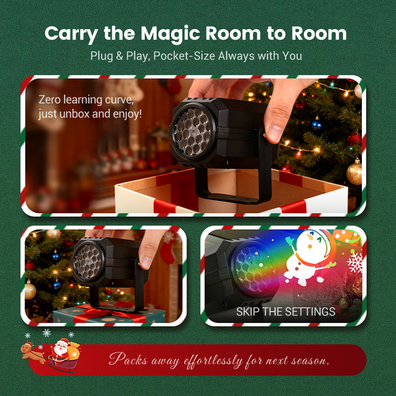 ⏰Black Friday Countdown!⚡🔥50% OFF🎅Rotating LED Christmas Pattern Projector Light
