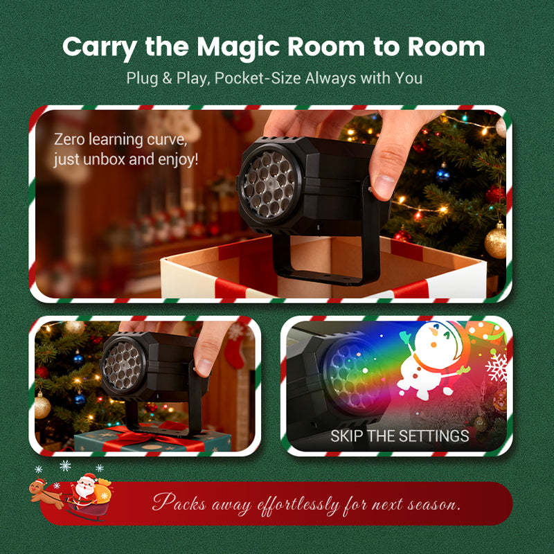 ⏰Black Friday Countdown!⚡🔥50% OFF🎅Rotating LED Christmas Pattern Projector Light