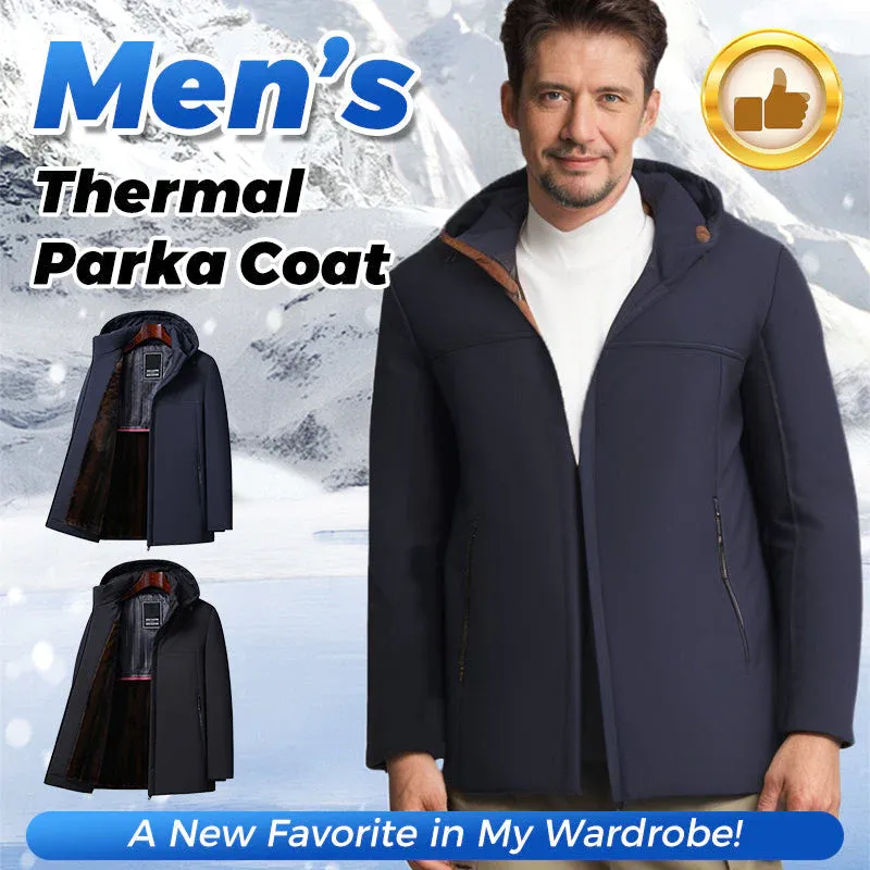 🔥[Warm Gift]🎁Men’s Thermal Thick Hooded Parka Coat