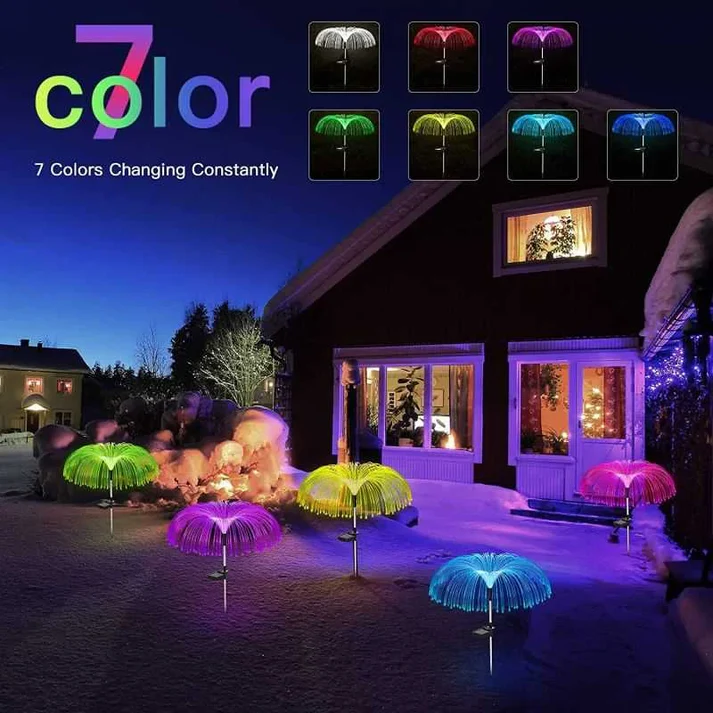 🔥💡WATERPROOF SOLAR GARDEN LIGHT - 7 Colors & Automatic Dusk Sensor, Creates a Magical Atmosphere in Your Garden🌟🌳