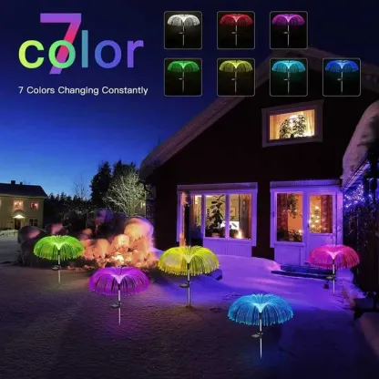 🔥💡WATERPROOF SOLAR GARDEN LIGHT - 7 Colors & Automatic Dusk Sensor, Creates a Magical Atmosphere in Your Garden🌟🌳