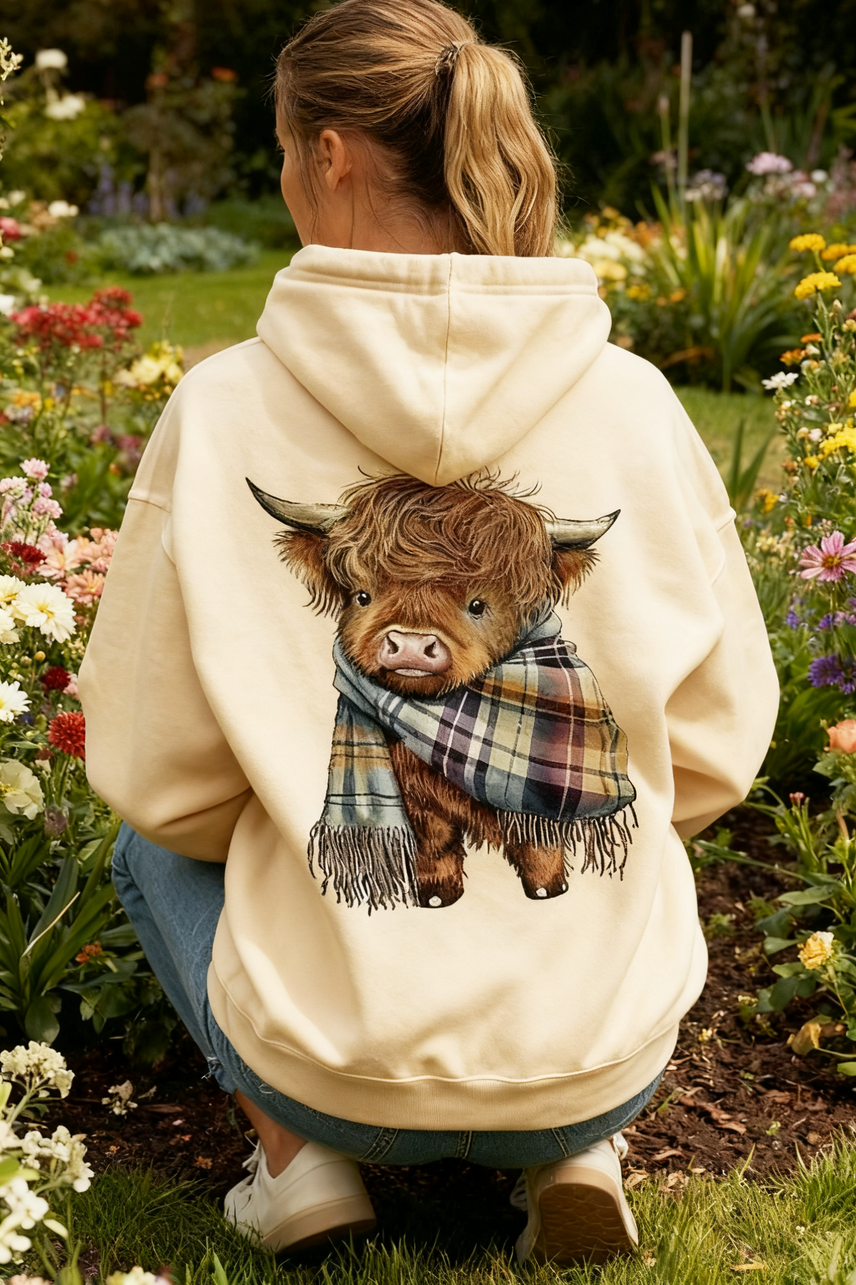 💖CHRISTMAS SALE 50% OFF!!🎁Cute Highland Cow Cozy Fleece-Lined Hooded Sweatshirt🦬