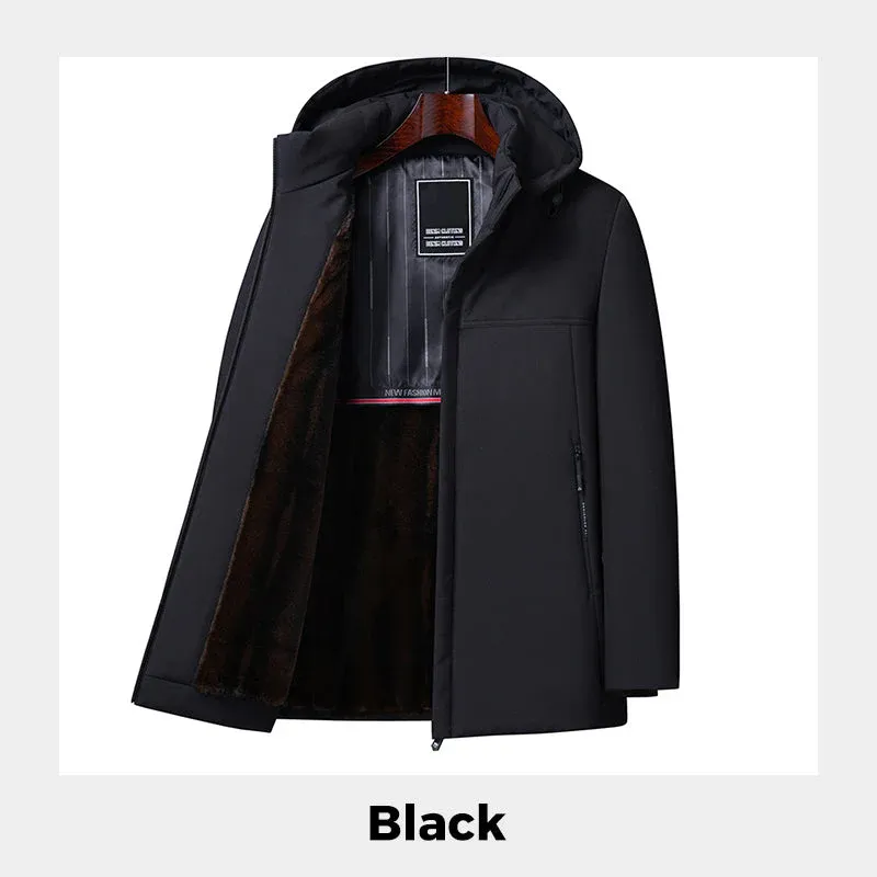 🔥[Warm Gift]🎁Men’s Thermal Thick Hooded Parka Coat