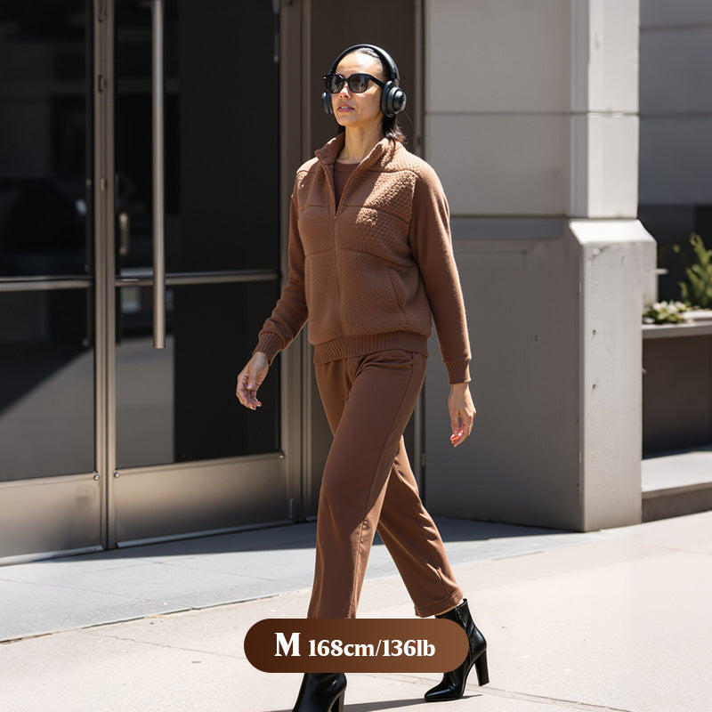 🎁Your New Go-To Winter Outfit🔥 – 3-Piece Warm Knit Lounge Set That Keeps You Cozy, Chic & Confident All Day ❄️