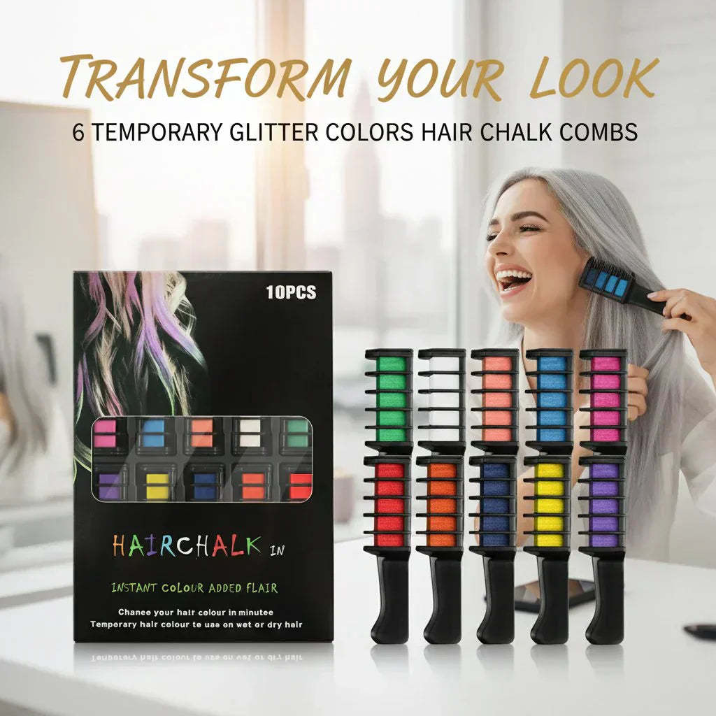 🎅New Year Pre-sale 50% OFF✨Temporary Hair Dye Chalk Comb - Cruelty Free