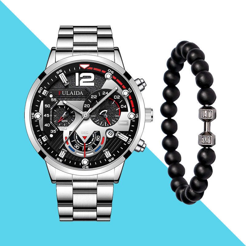 Men's 3-in-1 Watch & Bracelet Gift Set