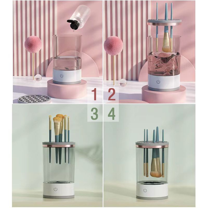 Great Gift!🎁Electric Makeup Brush Cleaner💖You'll LOVE IT!