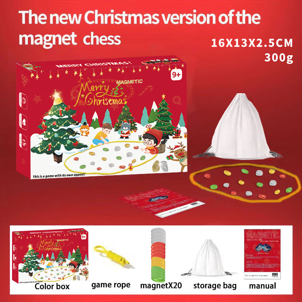 Fun Magnetic Chess Game with Rope