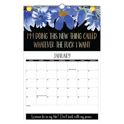 Here We F*cking Go Again: 2026 Swear Calendar for Tired-Ass Women