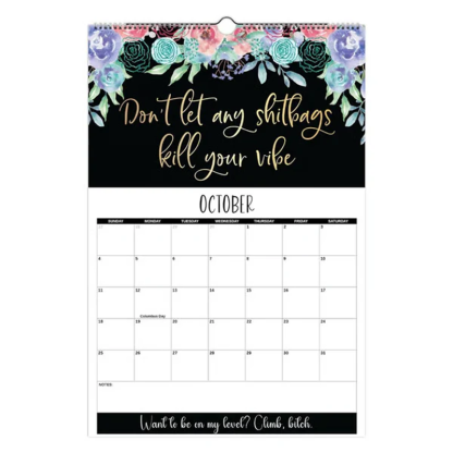 Here We F*cking Go Again: 2026 Swear Calendar for Tired-Ass Women