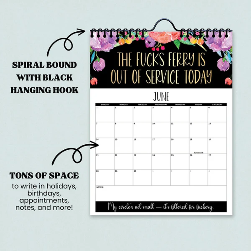 Here We F*cking Go Again: 2026 Swear Calendar for Tired-Ass Women
