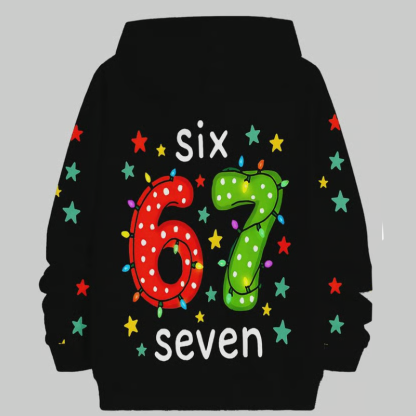 🎅2025 Christmas Sale 50% OFF🎄Kids' "67" Graphic Christmas Pullover Hoodies👕❄️