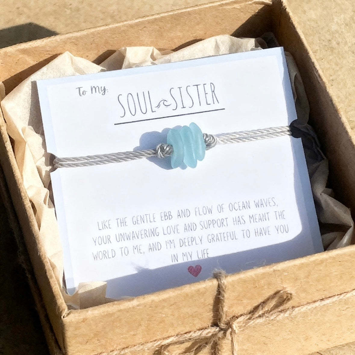 🌊✨New Year Sale 70% OFF!!🌊✨Soul Sister Sea Glass Bracelet🎁