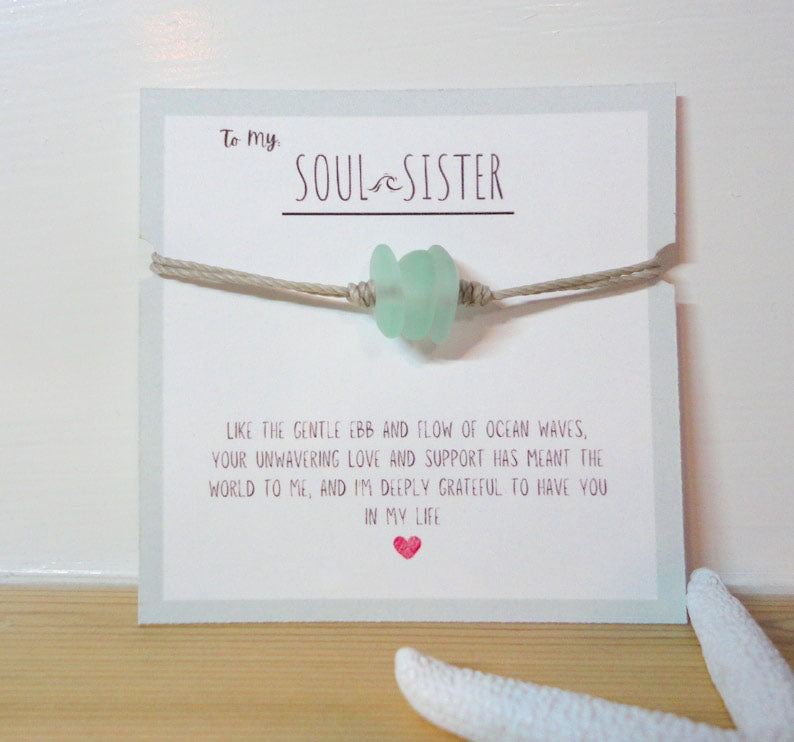 🌊✨New Year Sale 70% OFF!!🌊✨Soul Sister Sea Glass Bracelet🎁