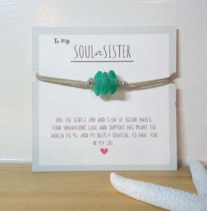 🌊✨New Year Sale 70% OFF!!🌊✨Soul Sister Sea Glass Bracelet🎁
