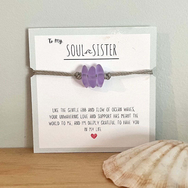 🌊✨New Year Sale 70% OFF!!🌊✨Soul Sister Sea Glass Bracelet🎁