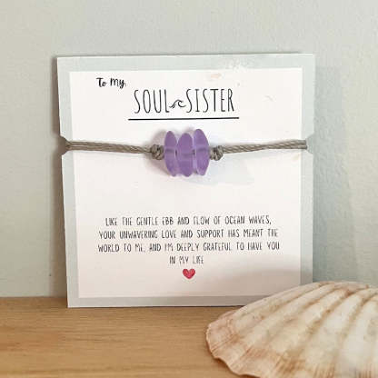 🌊✨New Year Sale 70% OFF!!🌊✨Soul Sister Sea Glass Bracelet🎁