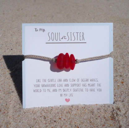 🌊✨New Year Sale 70% OFF!!🌊✨Soul Sister Sea Glass Bracelet🎁