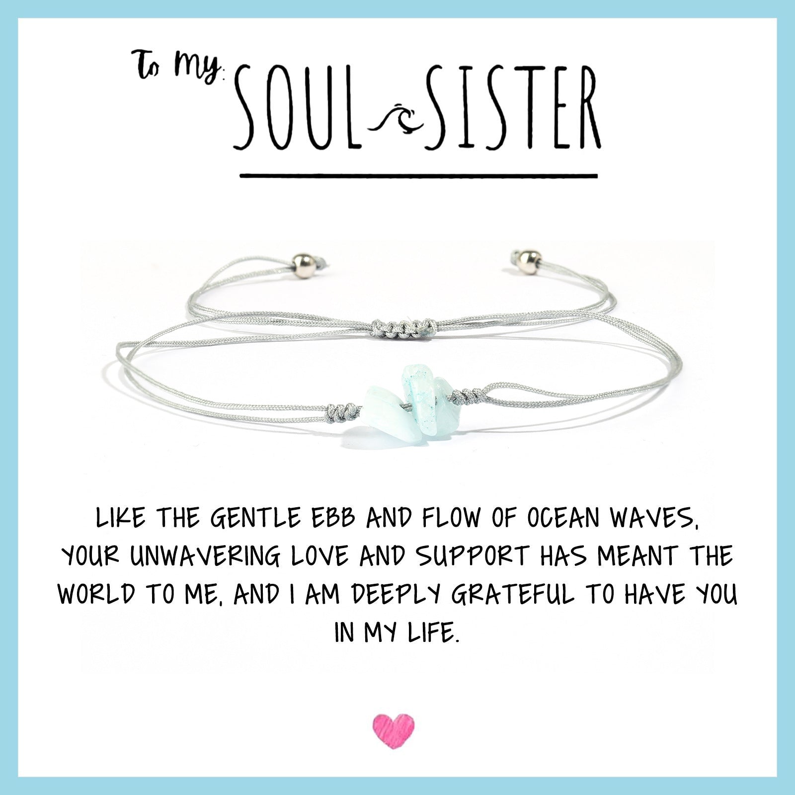 🌊✨New Year Sale 70% OFF!!🌊✨Soul Sister Sea Glass Bracelet🎁