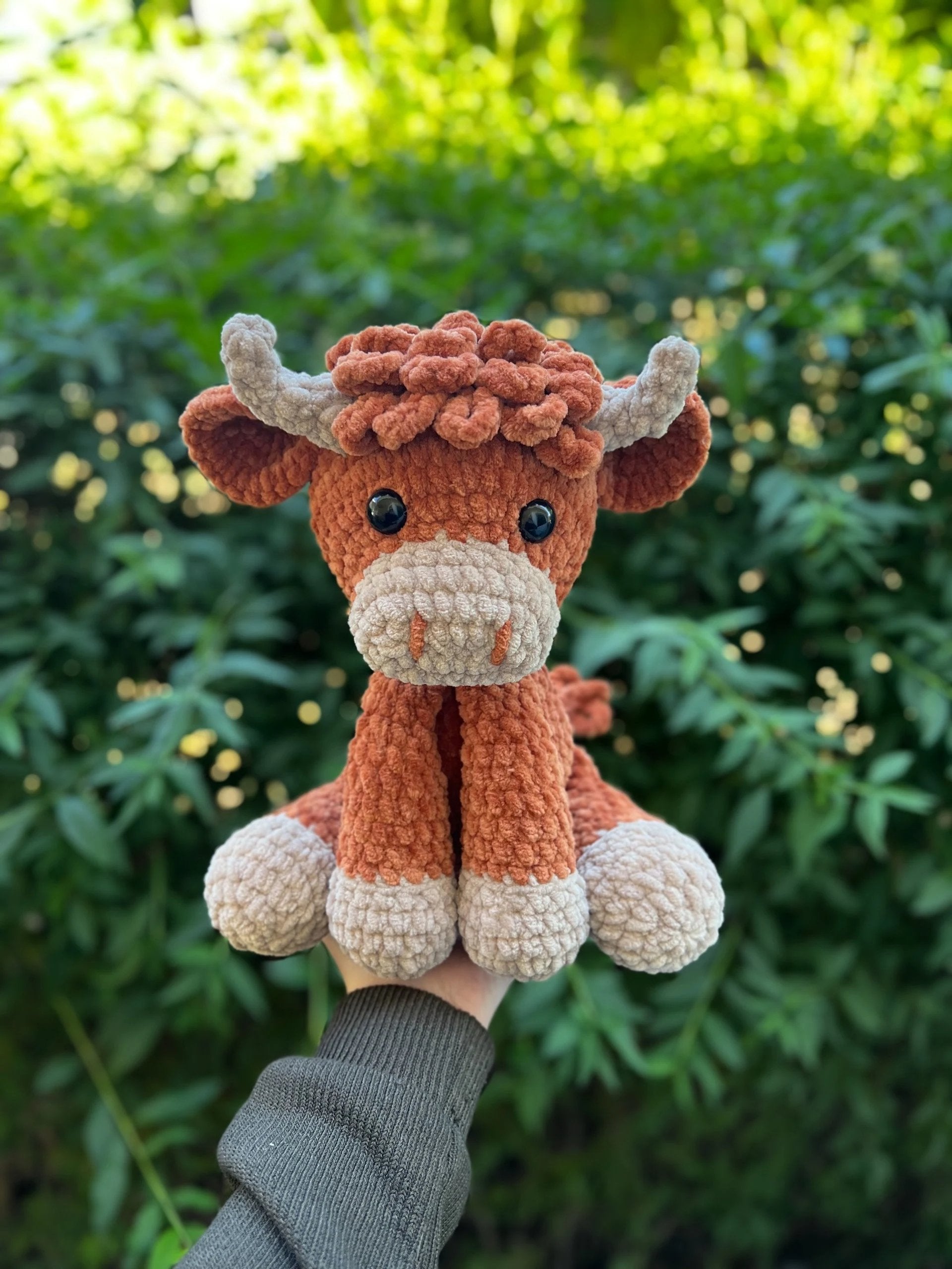 🎅Christmas Sale 50% OFF!!🎄🔥Crochet Highland Cow Amigurumi Pattern🐮DIY Kit & Finished Plush