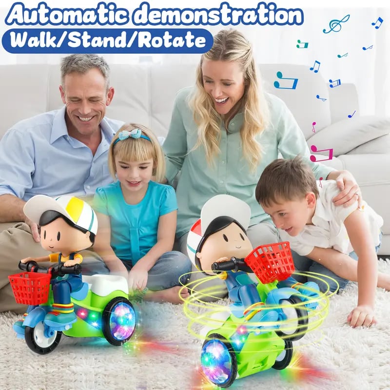 🛴Electric Light-Up Stunt Trike for Kids