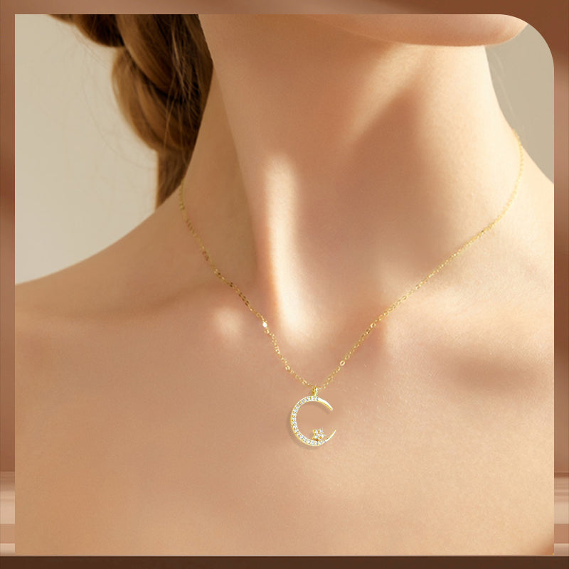 🔥FREE SHIPPING✨Bright Night: Moon Star Necklace🌙Gift For Women💕