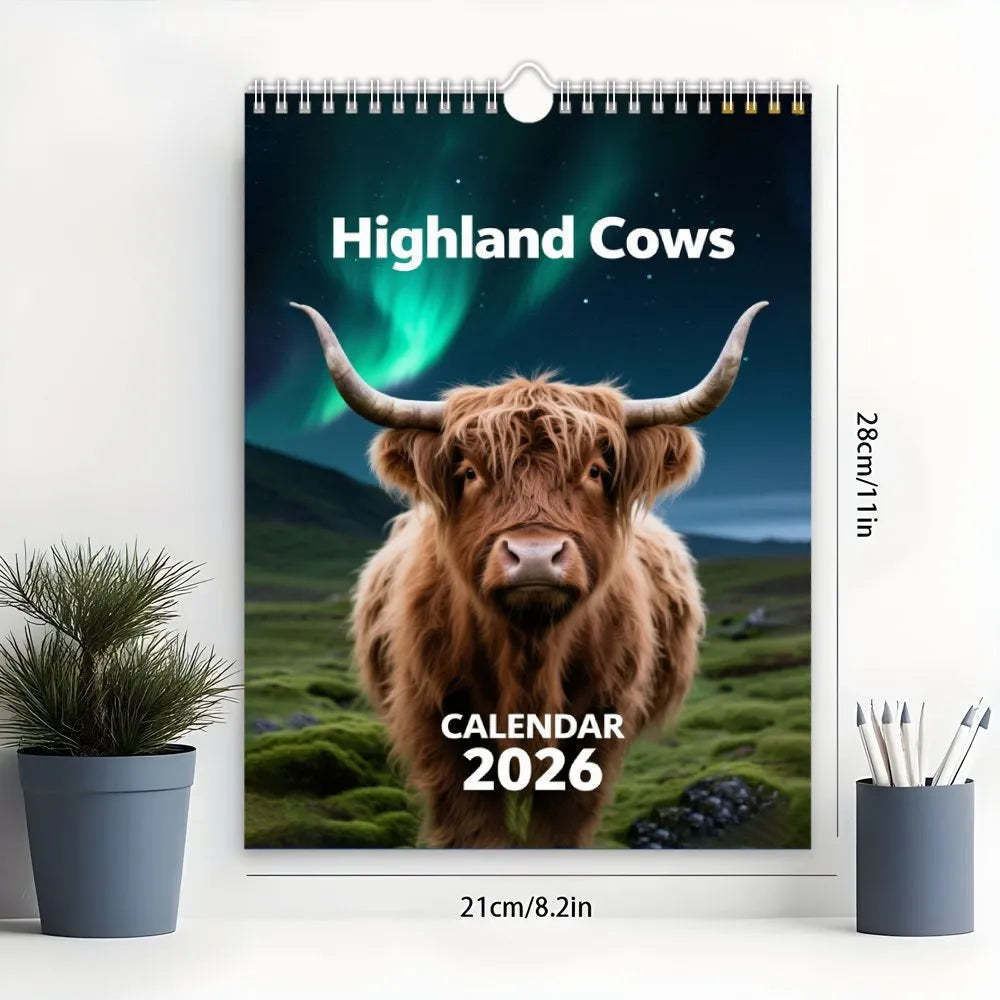 🐮2026 Highland Cattle-kalender📅