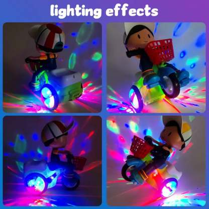 🛴Electric Light-Up Stunt Trike for Kids