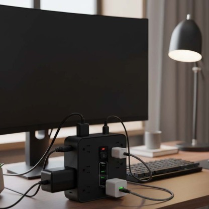 ✅Square Surge Protector Power Strip