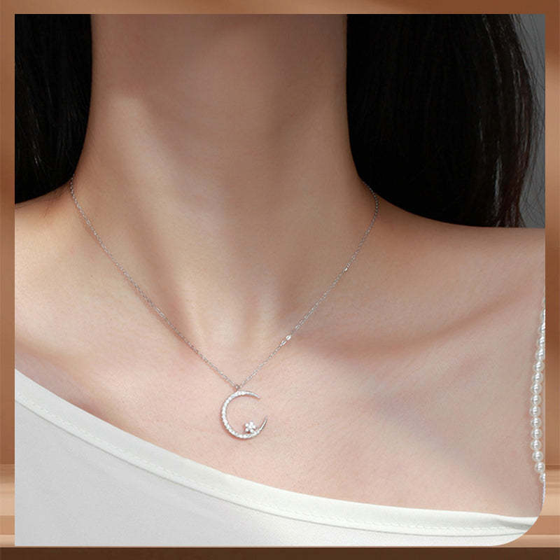 🔥FREE SHIPPING✨Bright Night: Moon Star Necklace🌙Gift For Women💕