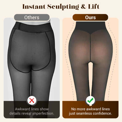 ⚡50K+ SOLD!❄️One-Seam Pile-Lined Shaping Tights💕Stay Warm & Look Snatched