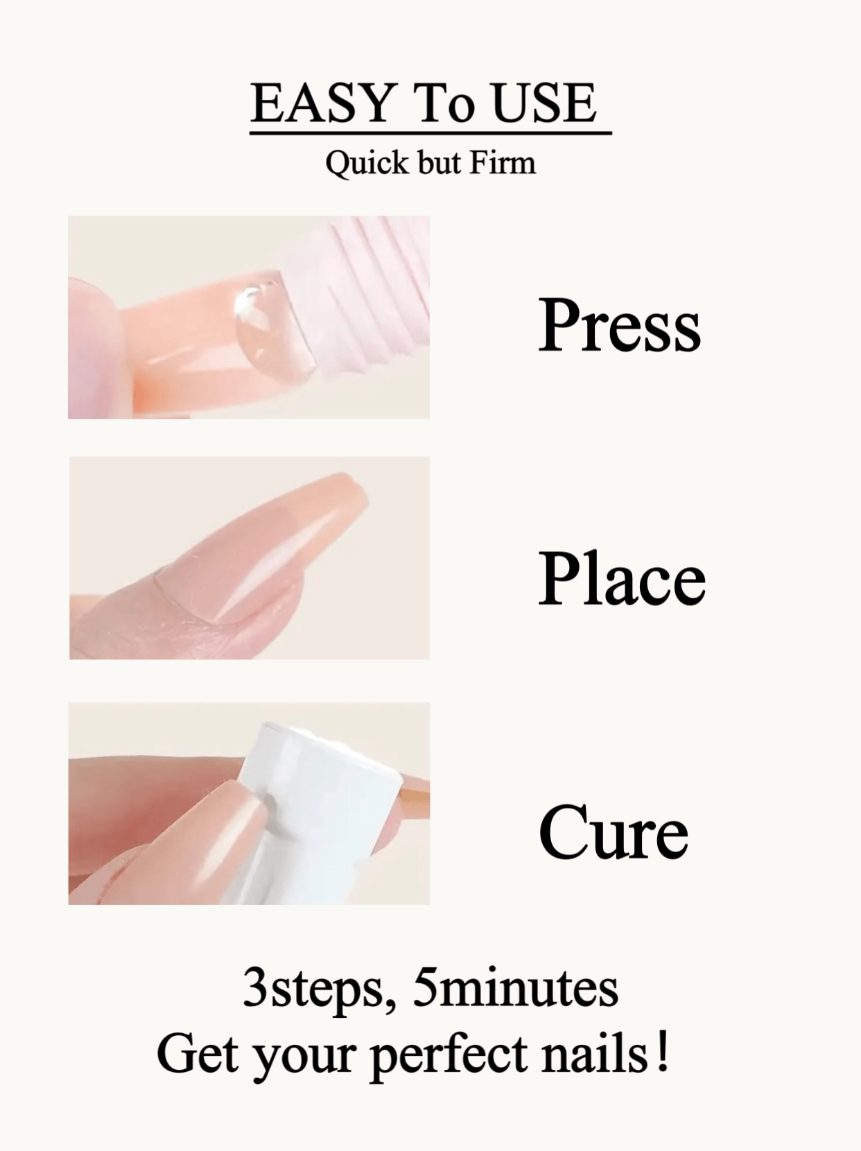 🎉Hot Selling🎉Magic Solid Nail Glue Kit (3-In-1 Nail Art Kits)