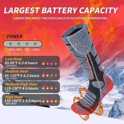 🎁Christmas Sale 50% OFF🎅Washable Rechargeable Heated Socks for Men & Women