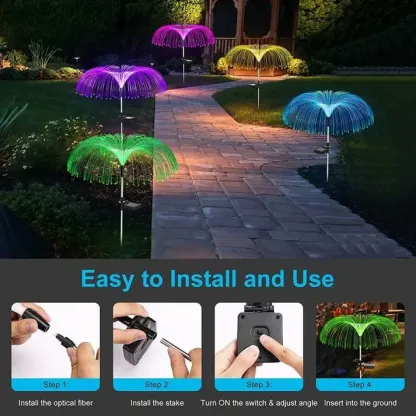 🔥💡WATERPROOF SOLAR GARDEN LIGHT - 7 Colors & Automatic Dusk Sensor, Creates a Magical Atmosphere in Your Garden🌟🌳