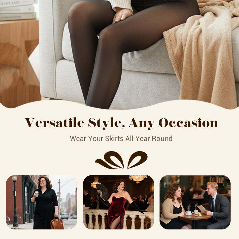 ⚡50K+ SOLD!❄️One-Seam Pile-Lined Shaping Tights💕Stay Warm & Look Snatched