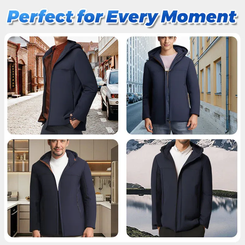 🔥[Warm Gift]🎁Men’s Thermal Thick Hooded Parka Coat