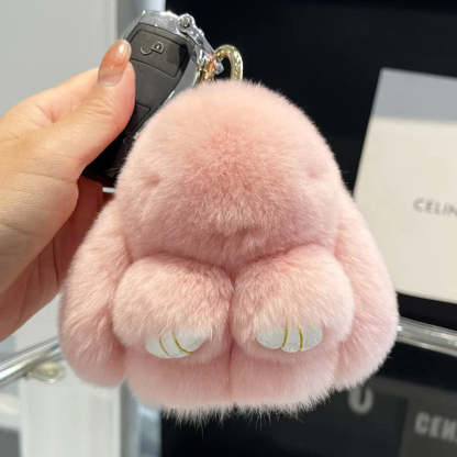 🎉💕New Year Promotion 50% OFF🎄Handmade Soft Bunny PomPom Charms🐰