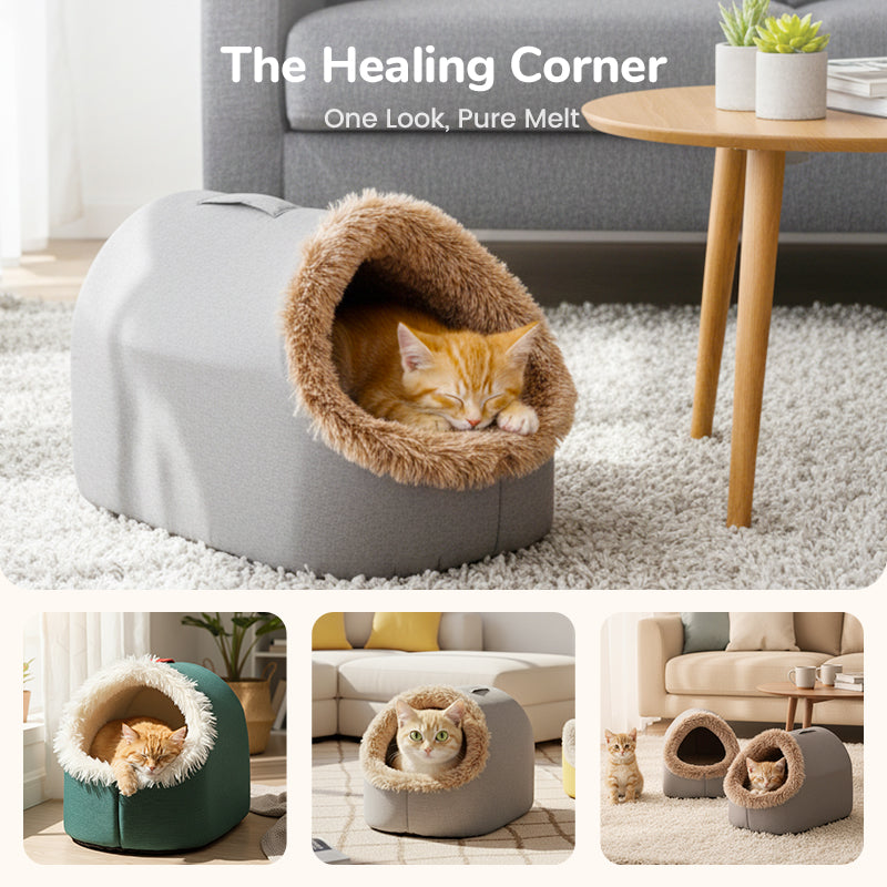 🎅NEW YEAR SALE 60% OFF!!!🎄Winter Warm Pet Cave Bed✨