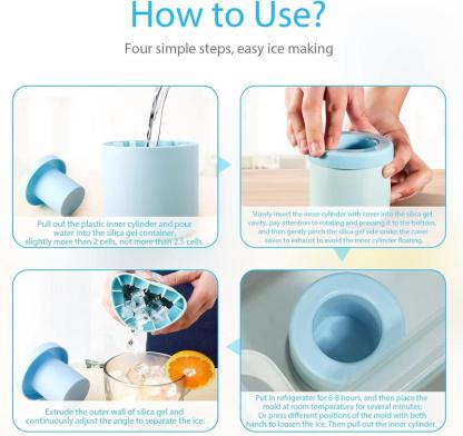 🧊Last Day - Buy 1 Get 1 Free❄️Quick Freezing Silicone Ice Cube Mold