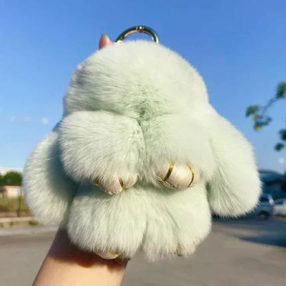 🎉💕New Year Promotion 50% OFF🎄Handmade Soft Bunny PomPom Charms🐰